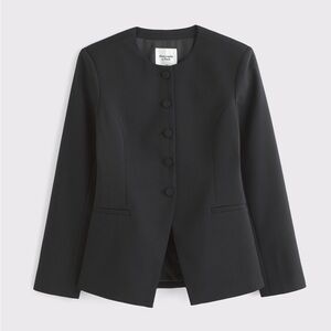 Abercrombie collarless suiting blazer